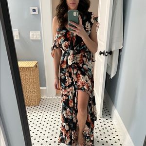 Nicholas Black Floral Gown
